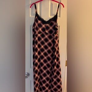 Torrid Black and Red Plaid slip Dress